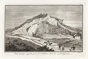 Magma: Basaltic mound called the Stone of St. Blaise