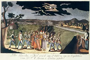 Capitulate: Bascha of Novi is being brought to Baron Laudon