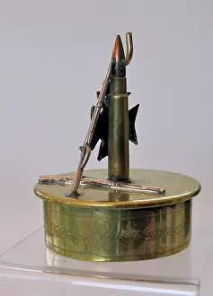 48th: Base of a 1915 German 75mm shell case