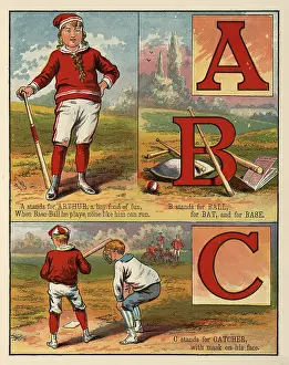 Ephemera: Baseball ABC Book, circa 1885