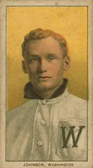 Major League: Baseball card of Walter Johnson, Washington Senators