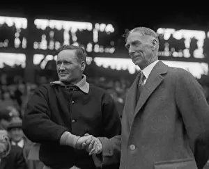 Bucky: Baseball Managers Walter Johnson (left) and Connie