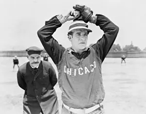 Pitching: Baseball pitcher