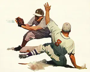 Sliding: Baseball Players