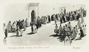 Mogador: Basha Menebhi returning from midday prayers