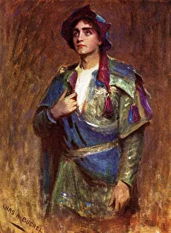 Tempest: Basil Gill as Ferdinand in The Tempest, Shakespeare