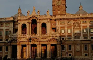 Blessed: Basilica of Santa Maria Maggiore. Main facade, 1743, by Ferd