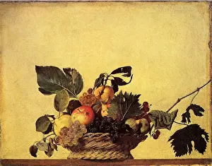Figs: Basket of Fruit, by Caravaggio