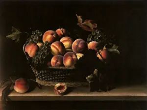 Nests: Basket with Peaches and Grapes