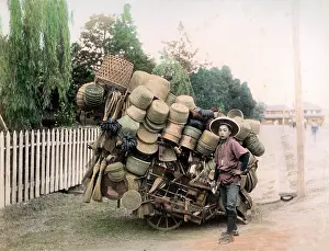 Overloaded: Basket seller, Japan