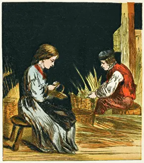 Weavers: Basket Weaving, 1867