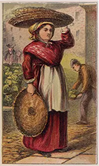 C1880: BASKET WOMAN C1880