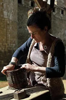 Novo: Basketmaker, Chateau de Guedelon, Treigny, Burgundy, France