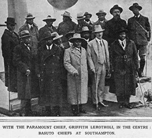 Basuto: Basuto chiefs at Southampton, 1919