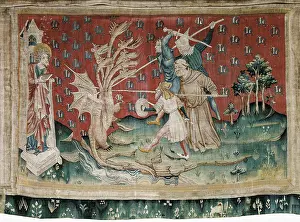 Bataille: BATAILLE, Nicolas (14th c.). The Dragon Fighting