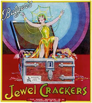 Batgers: Batgers Christmas crackers box label