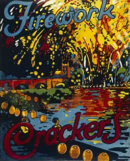 Batgers: Batgers Fireworks crackers box label
