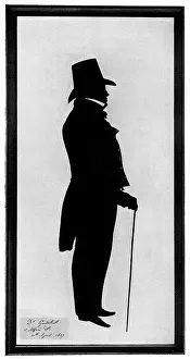 Gaitskell: Bath Characters by Edouart - Dr Gaitskell