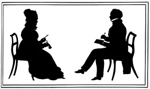 Profiles: Bath Characters by Edouart - Mr John Basnet