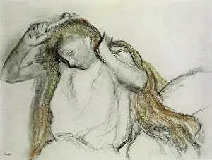 Brushing: After the Bath, by Degas