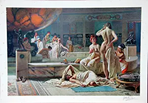 Voluptuous: The Bath by Fortunino Matania