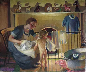 Fireside: Bath in the Nursery by Phyllis Dodd