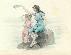 C1905: BATHERS ON ROCK C1905