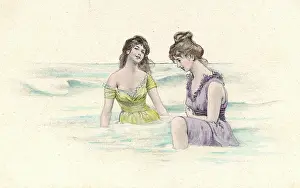 Shallows: BATHERS IN SHALLOWS 1905