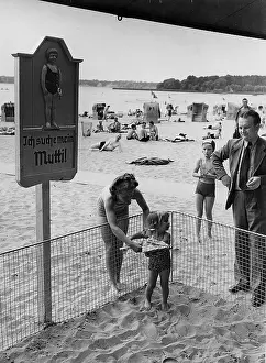 Fenced: Bathers at a Wannsee resort, 1939