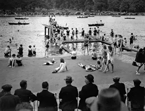 Londons: The bathing area of the Serpentine