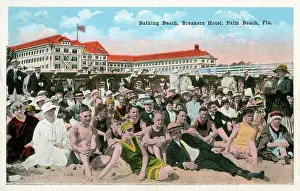 The Bathing Beach, Breakers Hotel, Palm Beach, Florida, USA