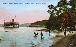 Peekskill: Bathing Beach and Landing - Indian Point, Hudson River
