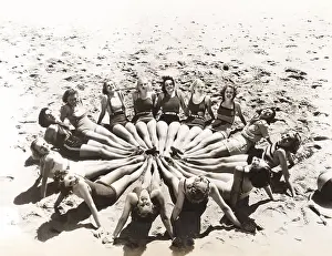 1910s 1940s: Bathing beauties in symmetry