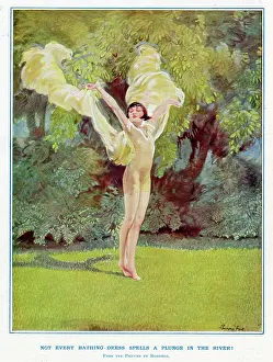 Slim: Not Every Bathing Dress Spells a Plunge in the River!