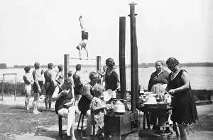 Campers: Bathing holiday at the Tegeler See, 1926