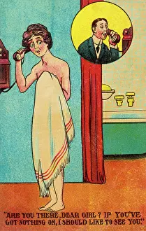 Suggestive: BATHING/NOTHING ON C1910
