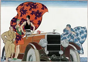 Towels: Bathing party 1927