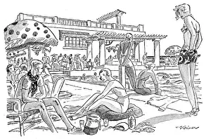 Tanning: The bathing pool at Chambre d'Amour, Biarritz