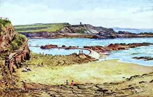 Bude: Bathing Pool and Compass Point, Bude, Cornwall
