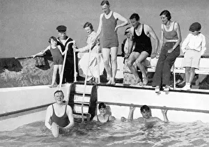 Art Nouveau: Bathing pool on a cruise liner