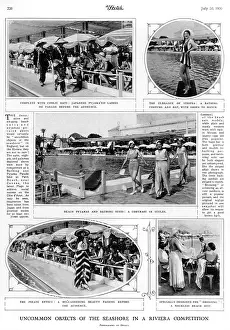 Bathing and pyjama parade at Cannes, 1930s
