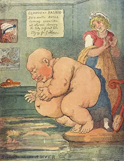 Rowlandson: BATHING/ROWLANDSON 1803