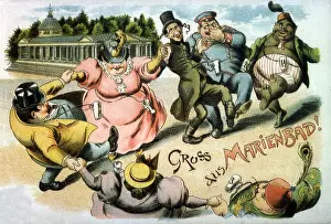 Marienbad: bathing, spa / cure, Marienbad, Bohemia, postcard