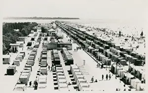 Grado: Bathing Tents on the beach at Grado, Italy
