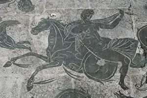 Neptune: Baths of Neptune. Mosaic. Ostia Antica