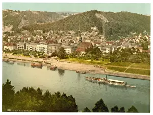 Schandau: Baths of Schandau (i.e. Bad Schandau), Saxony, Germany