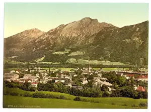 Reichenhall: The baths towards the Stauffen, Reichenhall, Bavaria, German