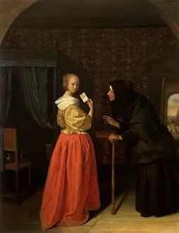 Steen: Bathsheba Receiving David's Letter, by Jan Steen