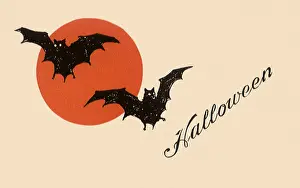 Bats: Two Bats, Orange Moon