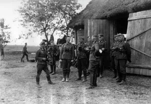 Moved: Battalion command post of the Wehrmacht on the Eastern Front